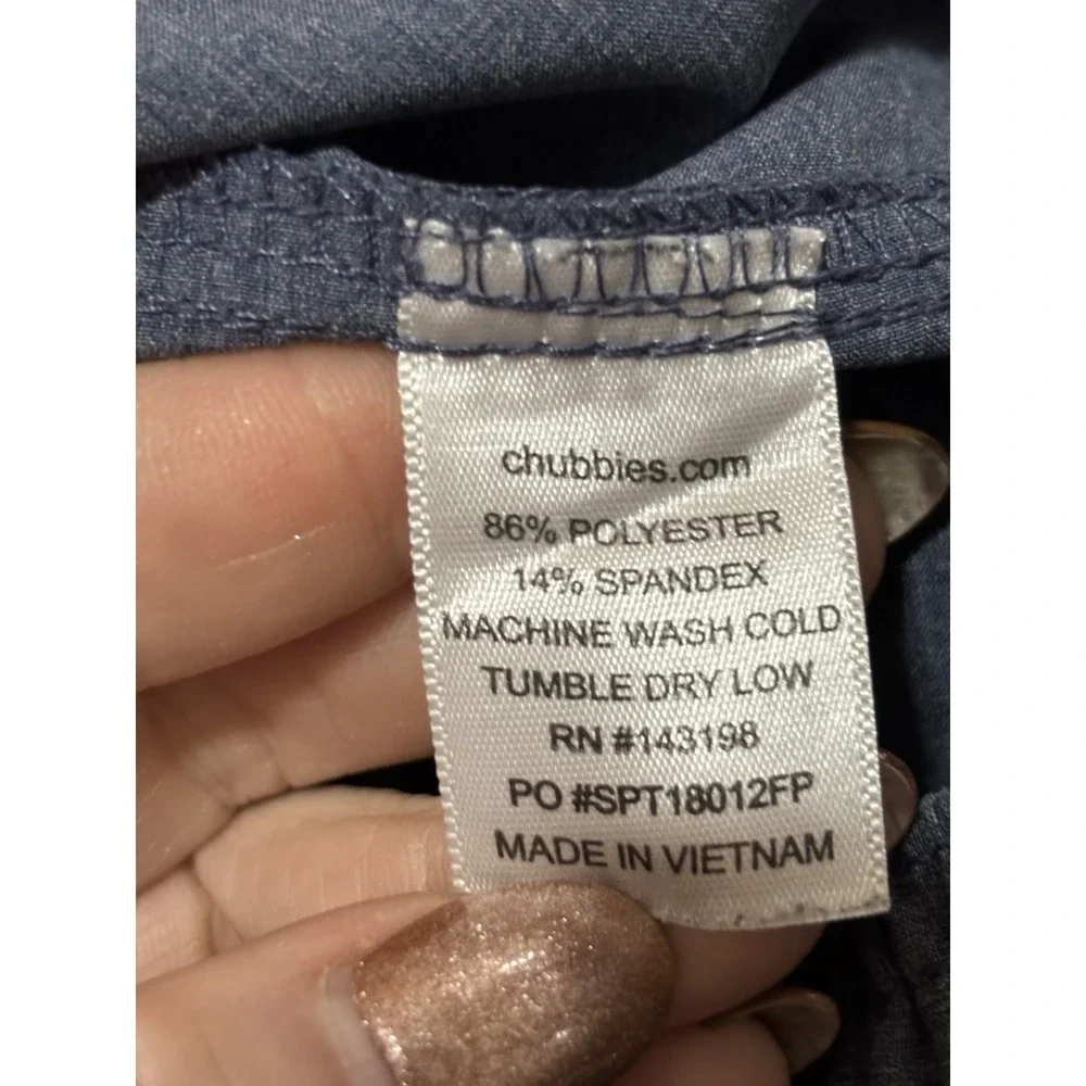 Chubbies Shorts Men's Medium Black 5" Inseam Lined Performance Athletic Gym EUC - Picture 5 of 5